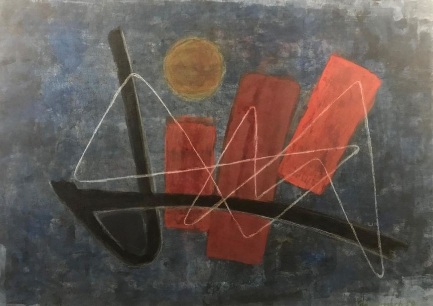 Null MENSCH
Sans titre, 1959
Technique mixte sur papier, signé et daté en bas à &hellip;