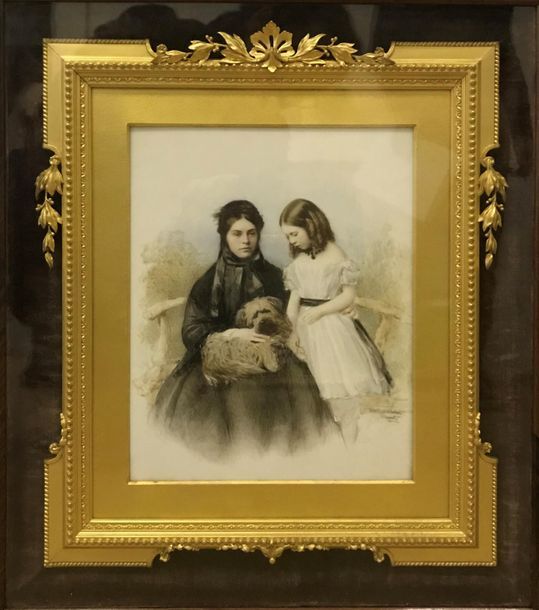 Null DEUX PIECES ENCADREES 
Elizabeth Potts and Daughter et portrait de femme
L’&hellip;