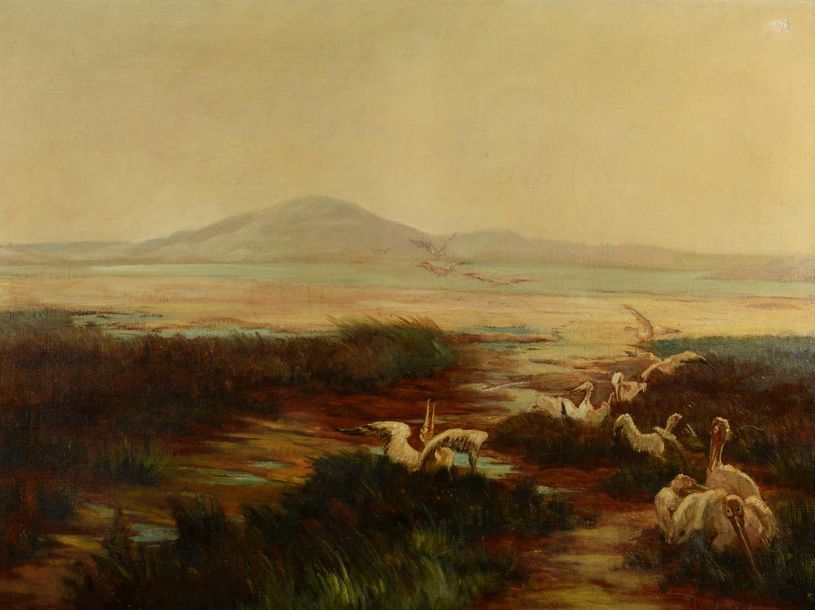 Null Charles JOUAS (1866-1942)
L'envol des oiseaux
Huile sur toile signée en bas&hellip;