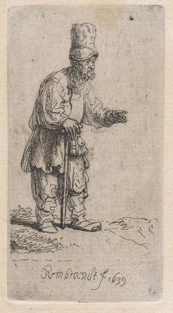 Null REMBRANDT VAN RIJN (1606-1669)


Paysan en haut chapeau debout appuyé sur u&hellip;