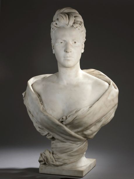 Null Jules L. PRINTEMPS (1831-1899)


Portrait de femme


Buste en marbre.


Sig&hellip;