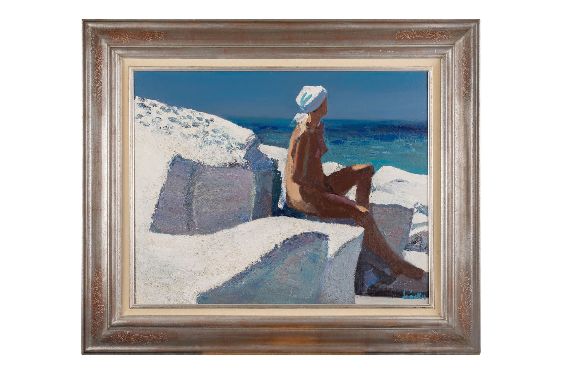 Null 
安德烈-布里卡(André BRICKA) (1922-1999)

洗完澡后

布面油画，右下角签名105 x 123 cm.400/600

里&hellip;