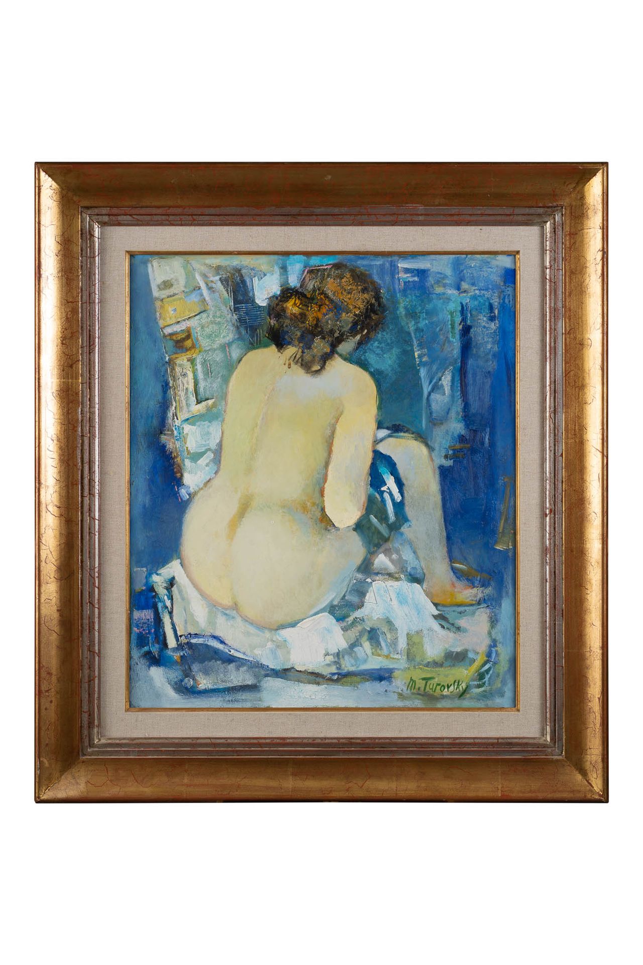 Null 
	Mikhaïl TUROVSKY (1933)

裸体坐姿

右下角签名的布面油画

95 x 85 cm. (带框架)

600/800

 存&hellip;
