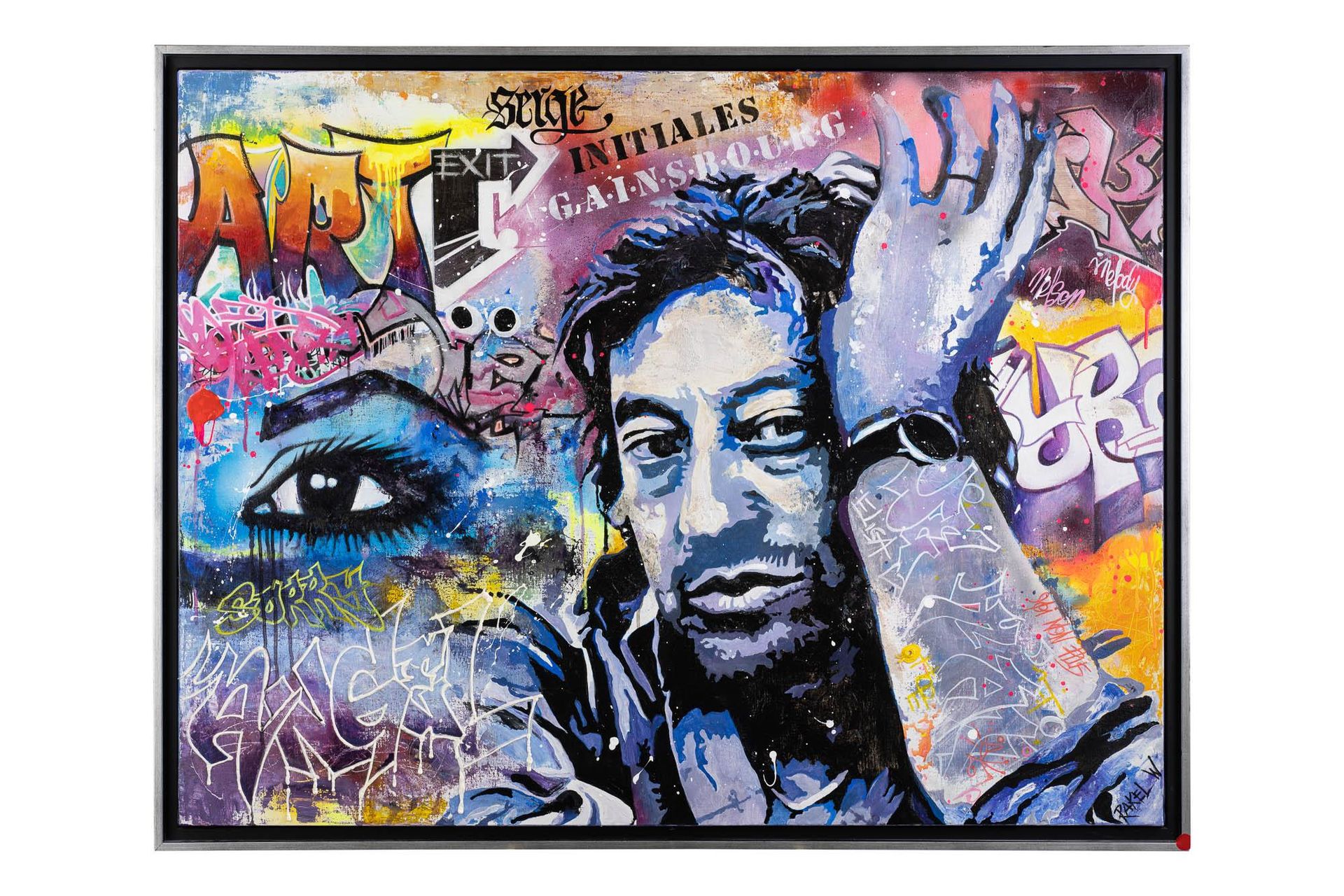 Null 
	Rakel WANJBERG (1971)

Initiales Gainsbourg

Mixed media signed lower rig&hellip;