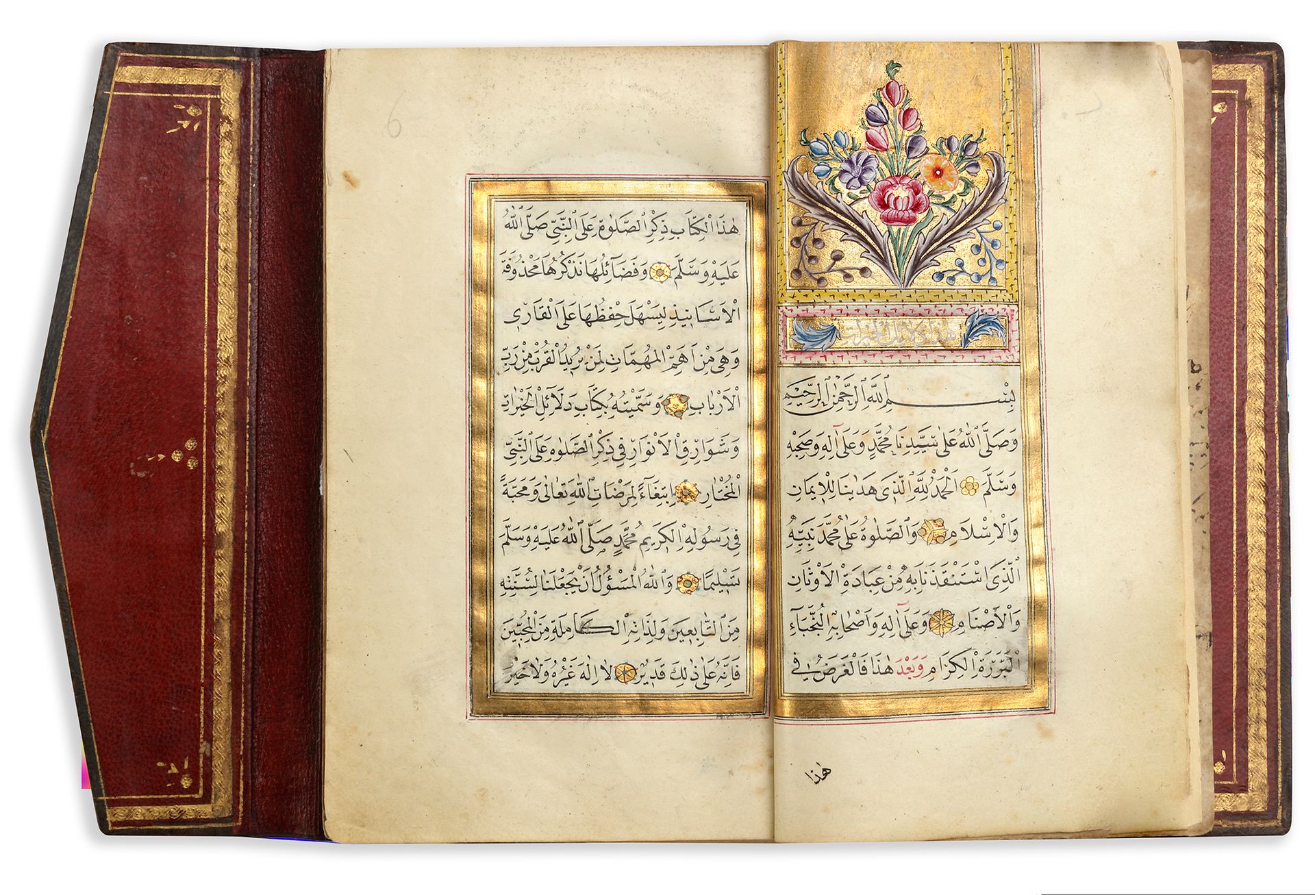 DALA'IL AL-KHAYRAT BY MUHAMMAD BIN SULAYMAN AL-JAZULI (D. 1465 AD),SIGNED MEHMED&hellip;