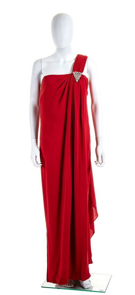 Null VALENTINO COUTURE

SILK CREPE EVENING DRESS

Spring/Summer 1984
 Red silk c&hellip;