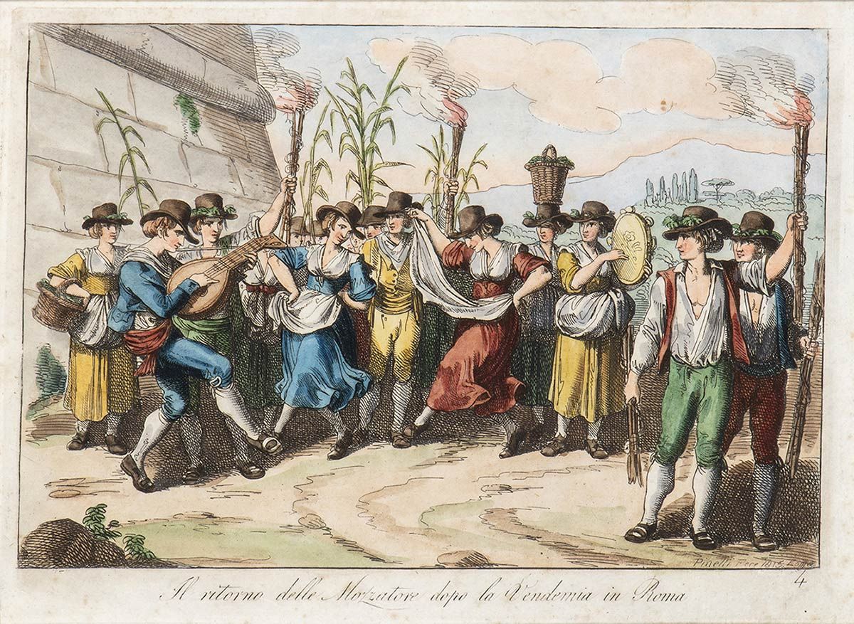 Null BARTOLOMEO PINELLI (Rom, 1781 - 1835)

Rückkehr des Mozzatore nach der Ernt&hellip;