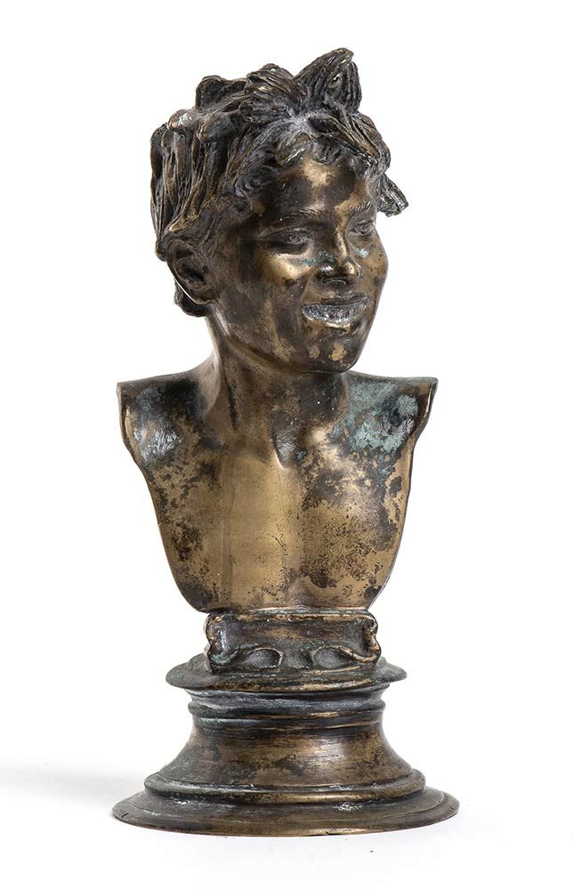 Null VINCENZO GEMITO (ATTR.) (Neapel, 1852 - 1929)

Jungenkopf
Vergoldete Bronze&hellip;