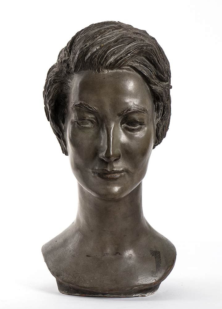 Null 20世纪无名雕塑家

玛丽亚-皮亚-范法尼的半身像
，46 x 24 x 20厘米的铜质赤土雕塑

状况良好