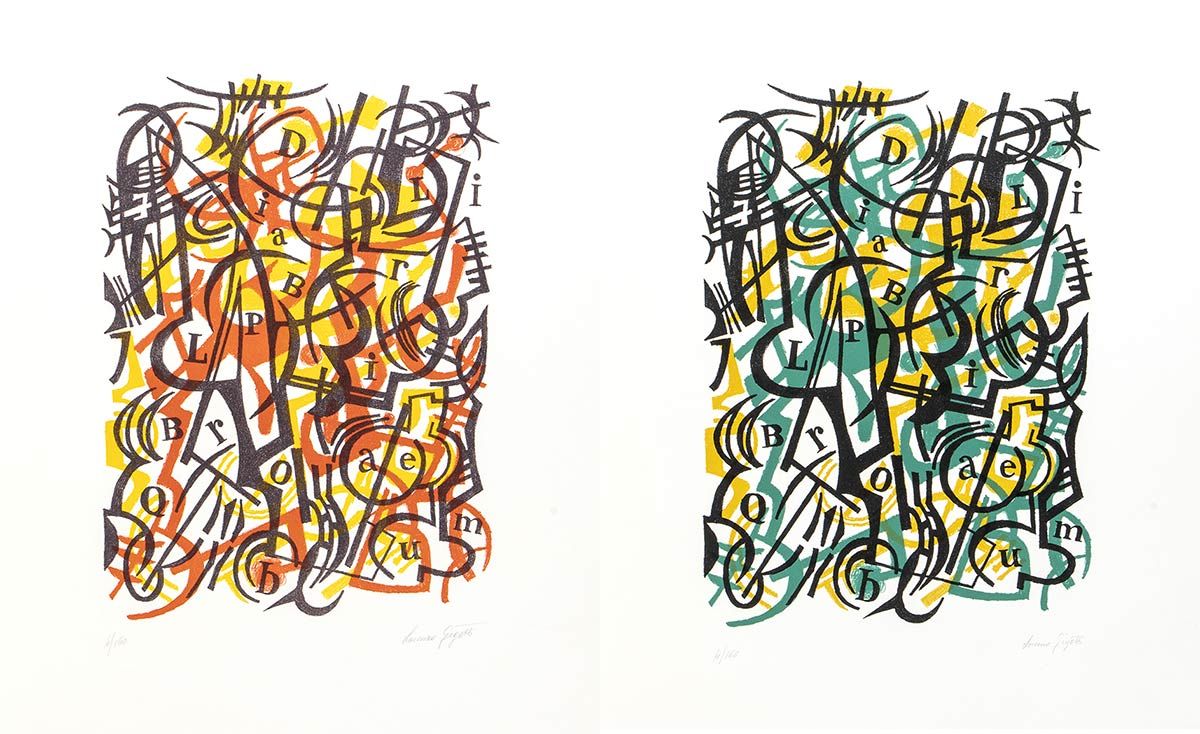 Null LORENZO GIGOTTI (Rom, 1908 - 1995) 

Zwei Lithographien aus der Mappe "Conf&hellip;