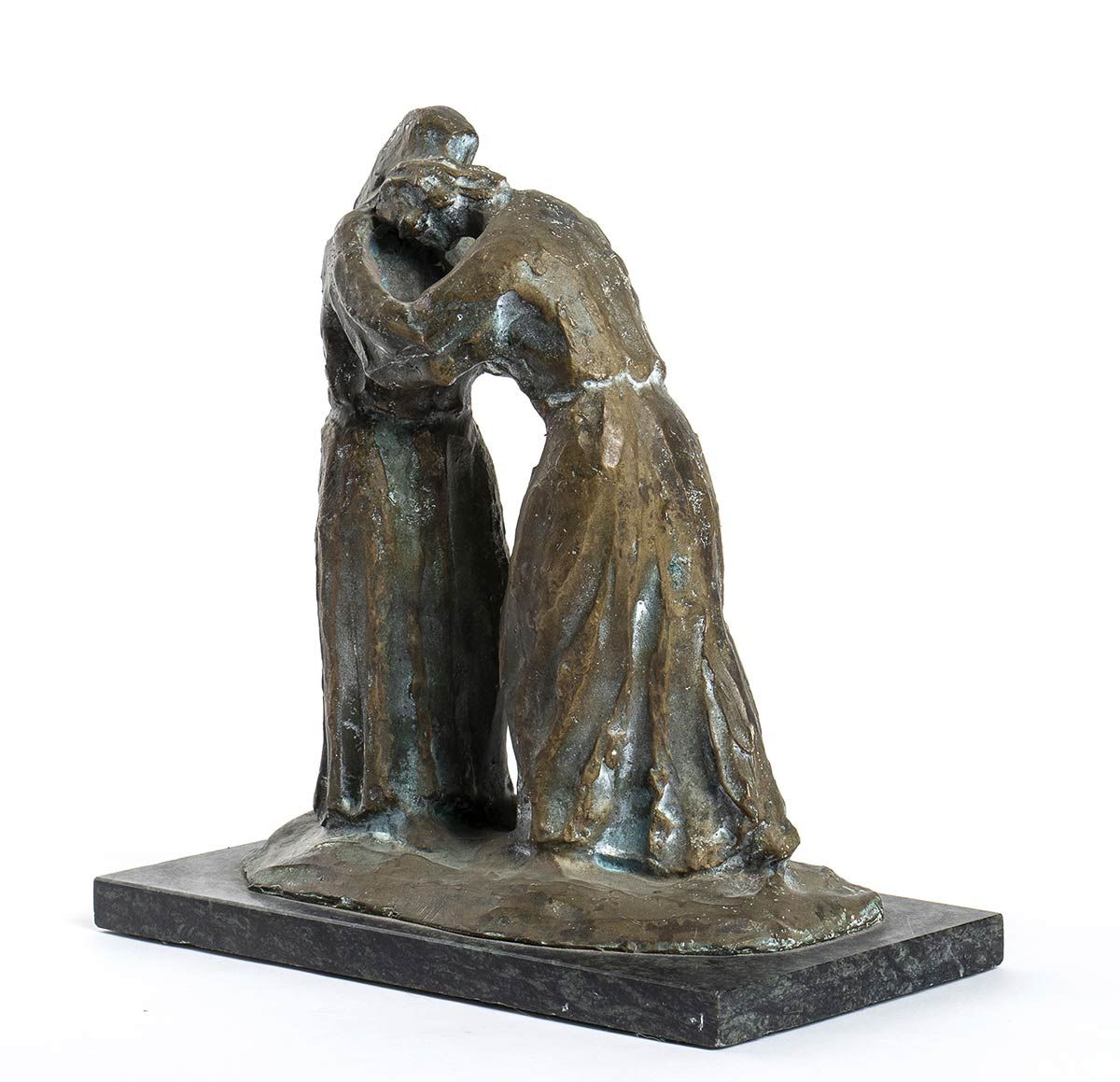 Null TOLOMEO FACCENDI (Grosseto 1905 - 1970)

Die Umarmung
Bronzeskulptur, 24 x &hellip;