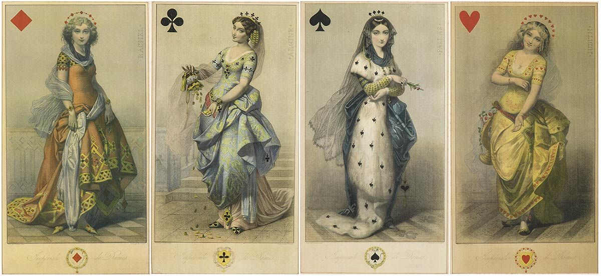 Null ANONYMOUS OF 19TH CENTURY

Four engraving with the suits of playing cards, &hellip;