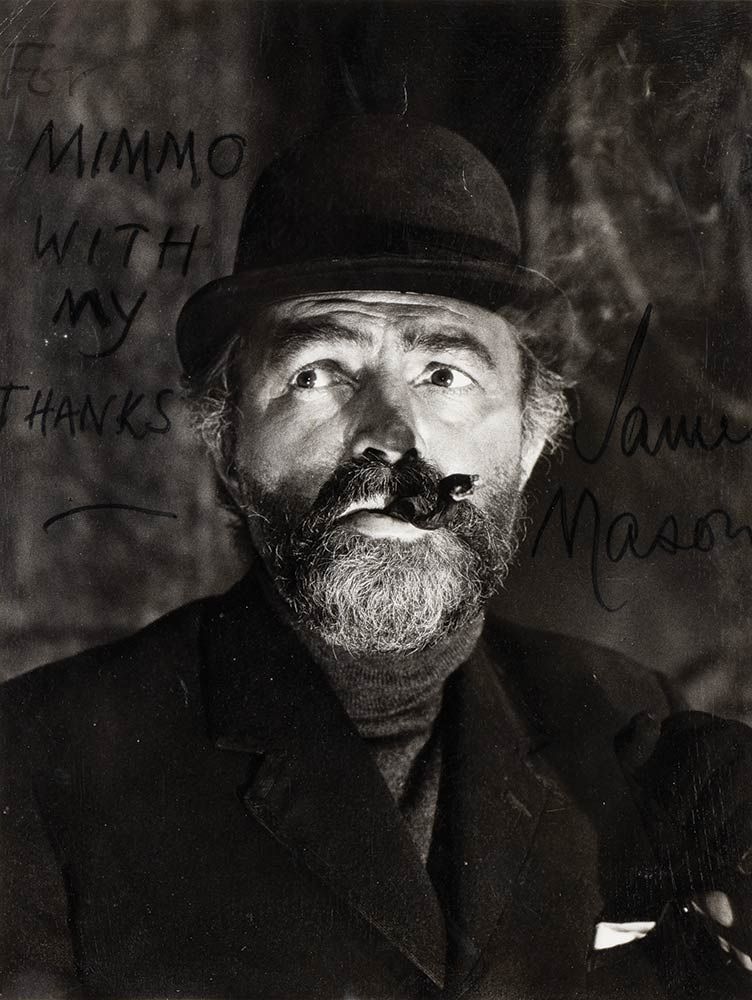 Signed portrait of James Mason. 1965 ca.: Photograph with dedication and signatu&hellip;