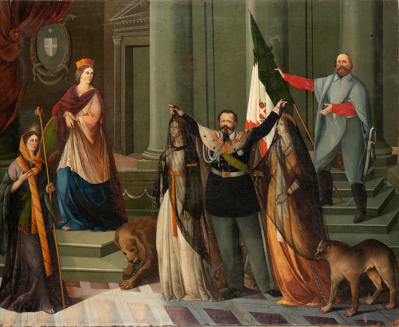 GARIBALDI, Giuseppe (Nizza, 4 luglio 1807 – Caprera, 2 giugno 1882): allegorical&hellip;