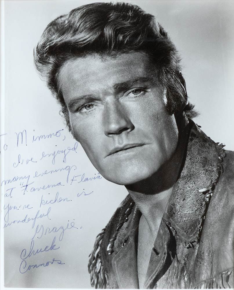 Chuck ConnorsBrooklyn 1921 – Los Angeles 1992: Photograph with dedication and si&hellip;