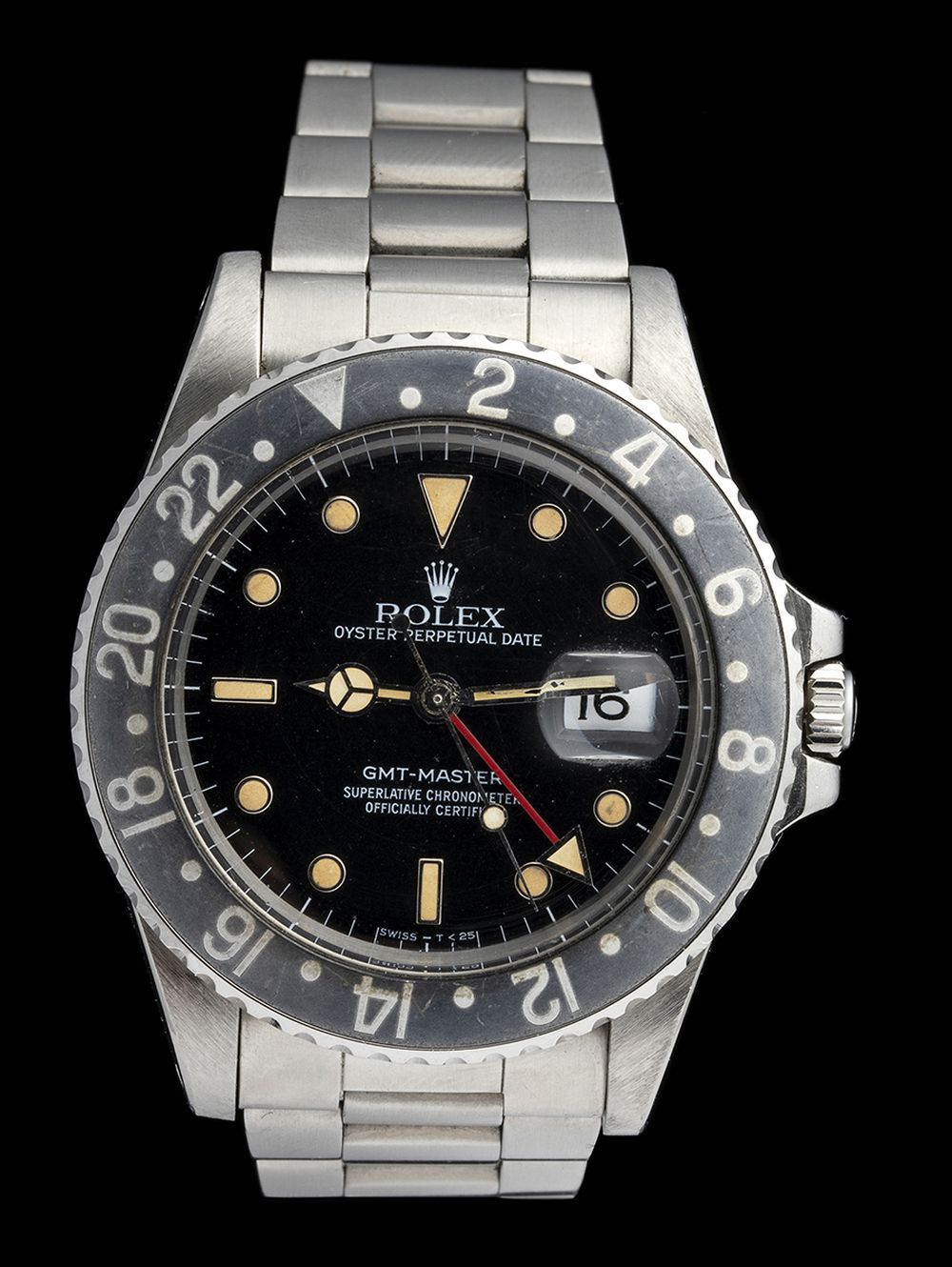 ROLEX GMT: orologio polso in acciaio ref. 16750, anno 1983-84 ROLEX GMT : montre&hellip;
