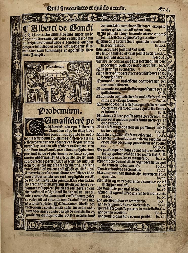 ALBERTUS DA GANDINUS: Super Maleficiis, Lyon, Antonius De Ry, 1530 ALBERTUS DA G&hellip;