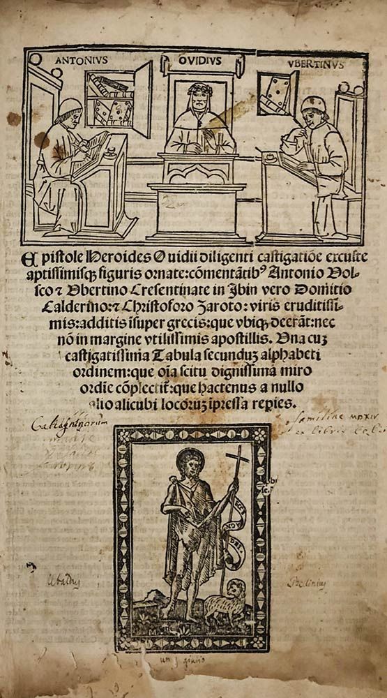 PUBLIUS NASO OVIDIUS: Epistole Heroides, Venezia, Joannes Tacuinus, 1518 PUBLIUS&hellip;