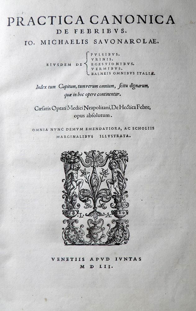 GIOVANNI MICHELE SAVONAROLA (BEFORE 1385-1466): Practica canonica de febribus. I&hellip;