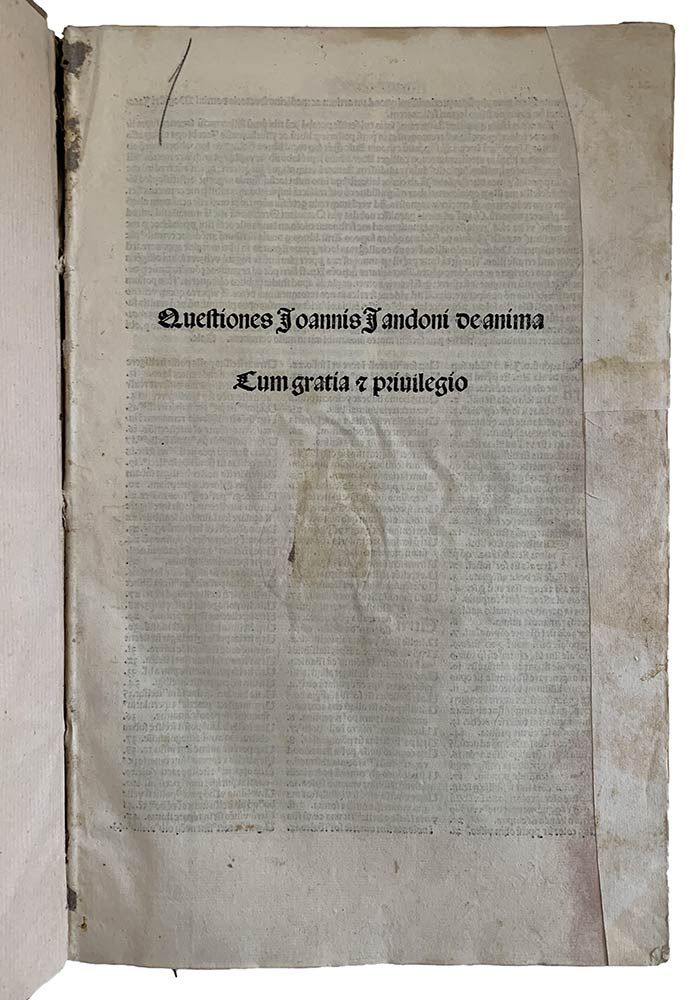 JOHANNES DE JANDUNO: Quaestiones De Anima, Venezia, Heredes Octaviani Scoti, 150&hellip;