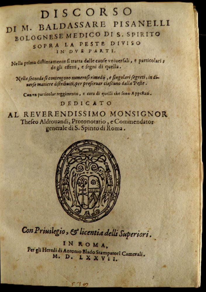 BALDASSARE PISANELLI (?-1587): Discorso di M. Baldassare Pisanelli bolognese med&hellip;