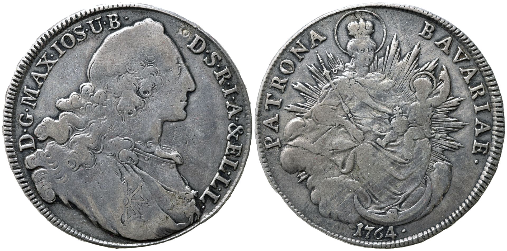 Null DEUTSCHLAND. Bayern. Maximilian III. Joseph (1745-1777). Taler 1764. Ag. KM&hellip;