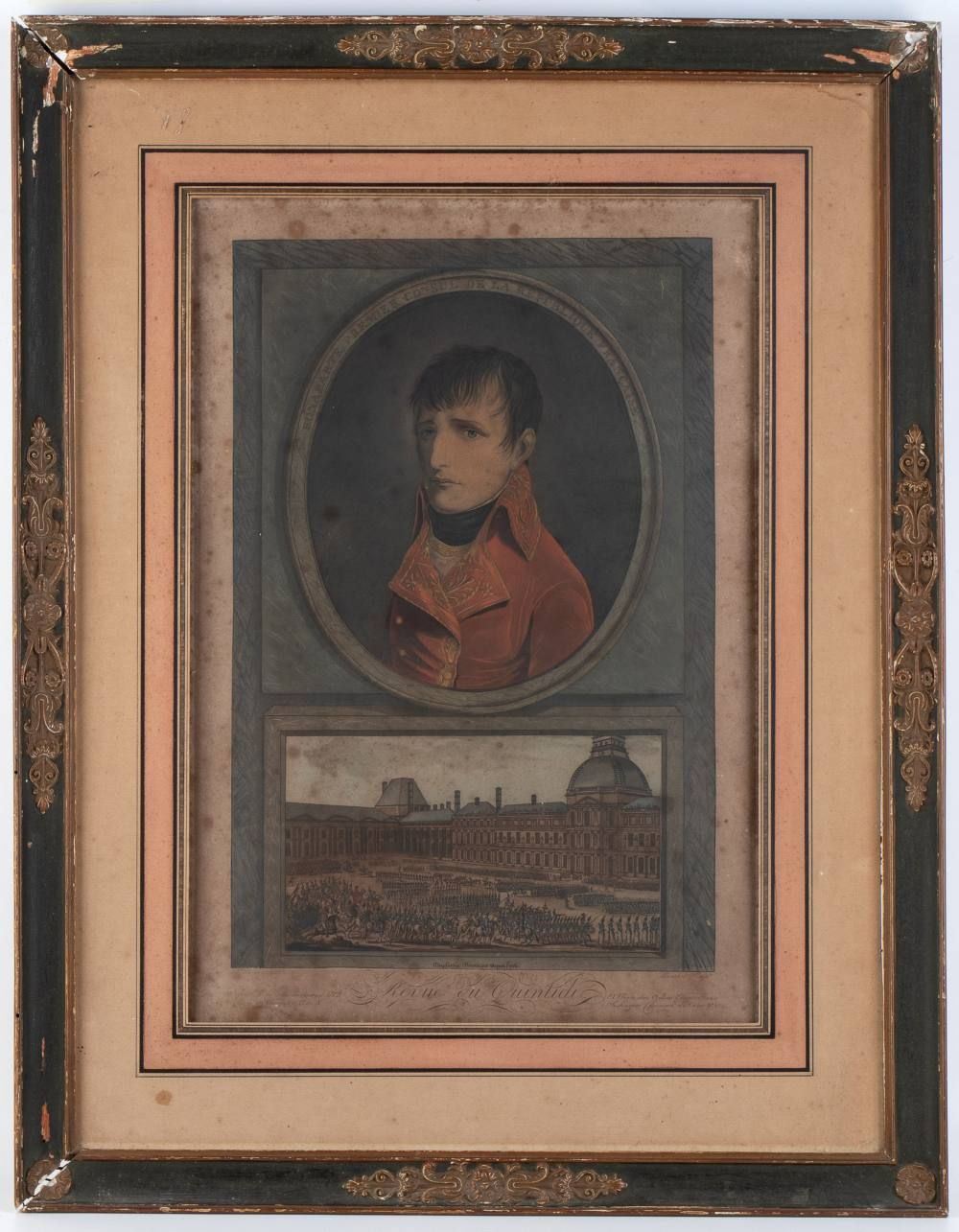 Napoleone Primo console della Repubblica Francese Impression dans un cadre d'épo&hellip;