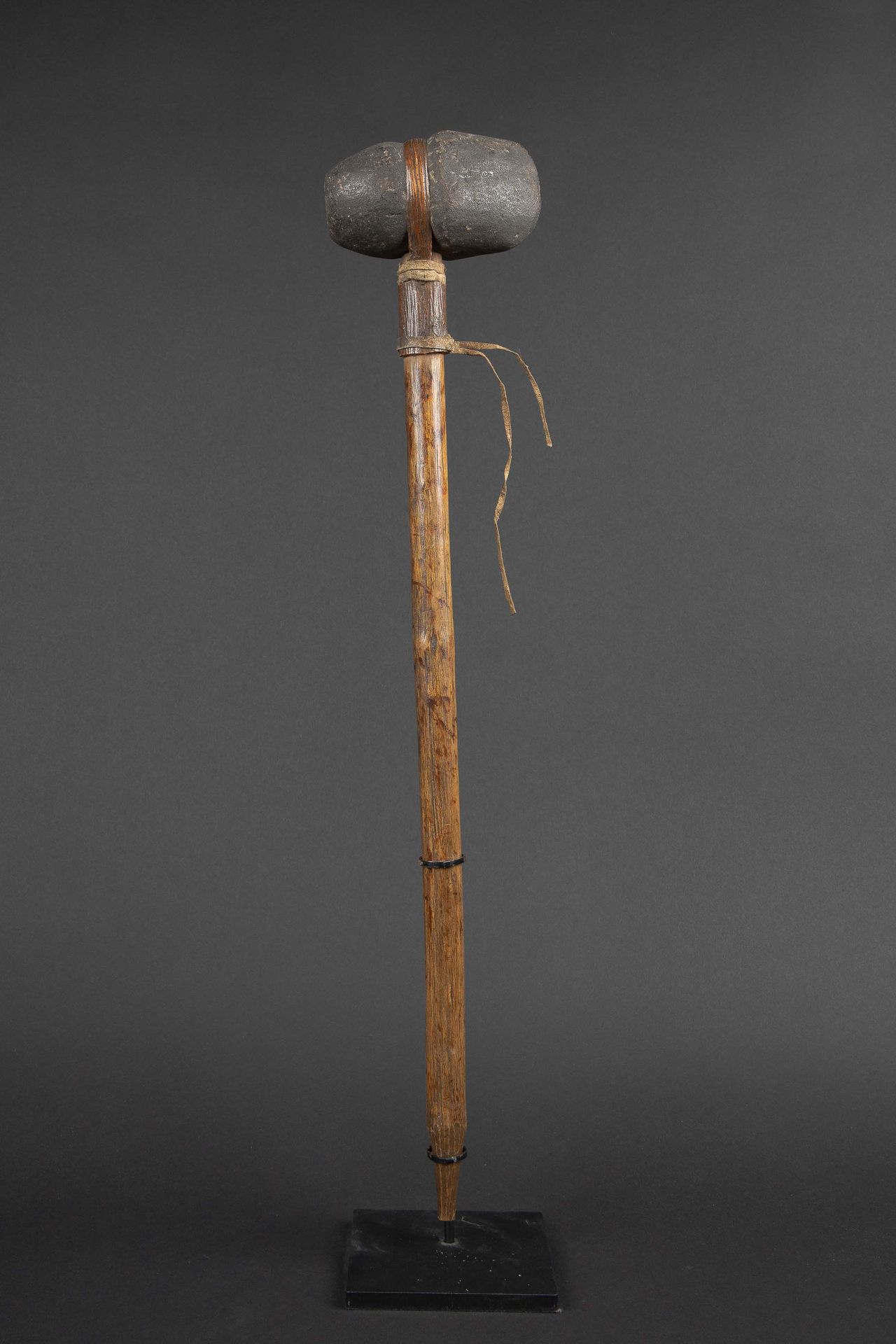 Null Kopfstück - Pfeife aus Stein, Holz und Haut. Plains-Indianer, Vereinigte St&hellip;