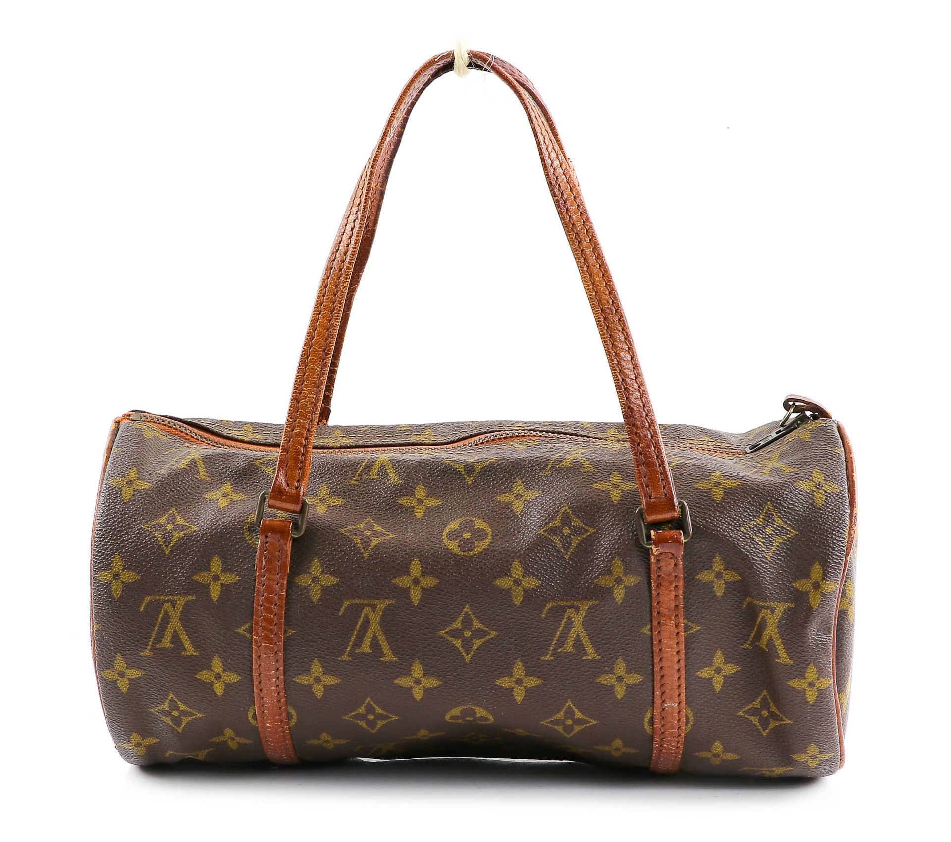 Null Louis VUITTON - "Papillon" bag in monogrammed canvas and brown leather - Do&hellip;