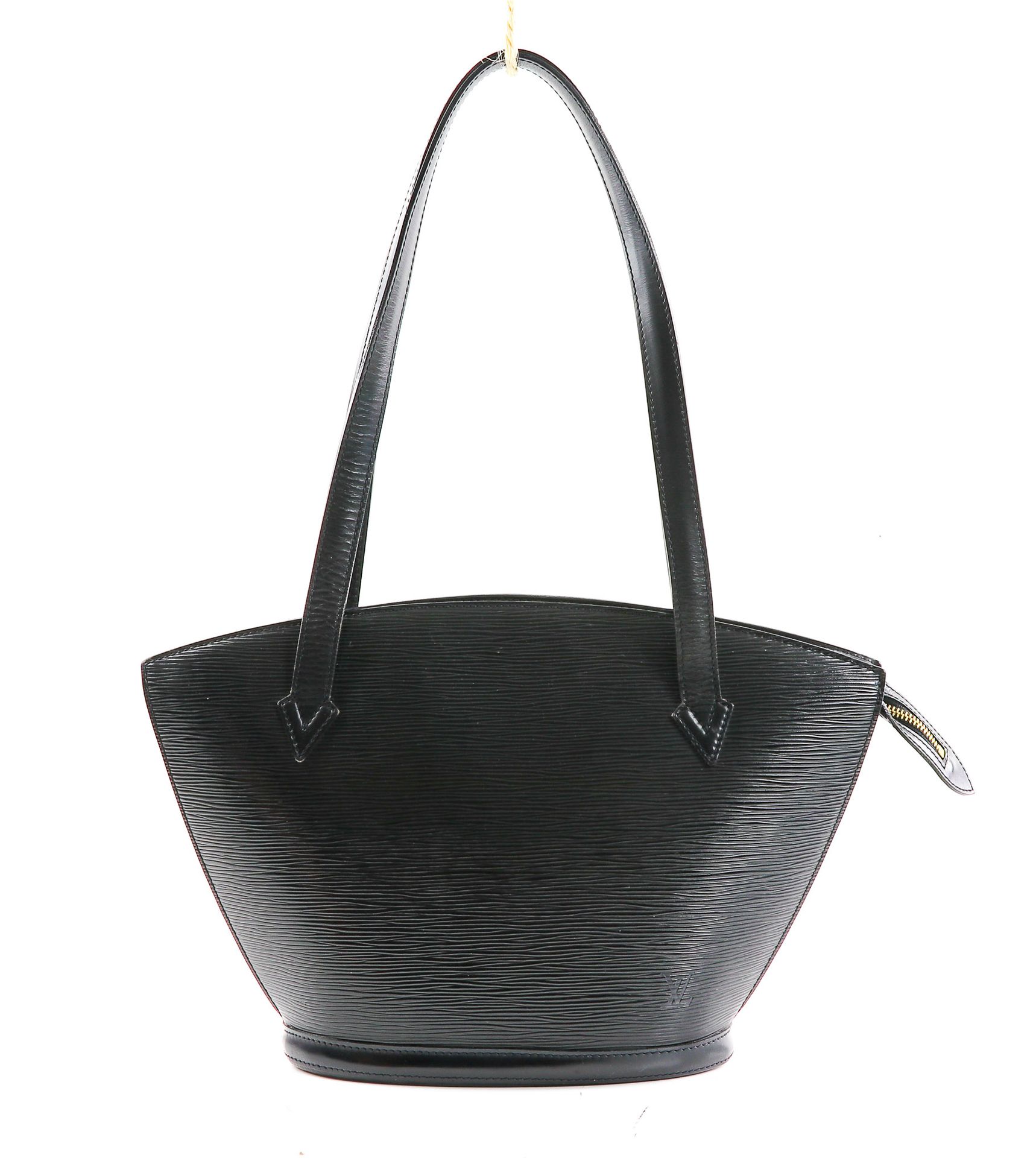 Null Louis VUITTON - Bag with handles "Saint Jacques" in black epi leather - Zip&hellip;