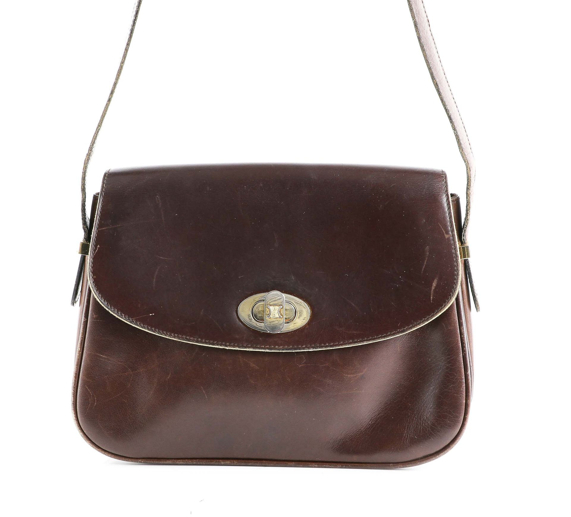 Null CELINE - Chocolate box bag - Adjustable shoulder strap - Inside with compar&hellip;