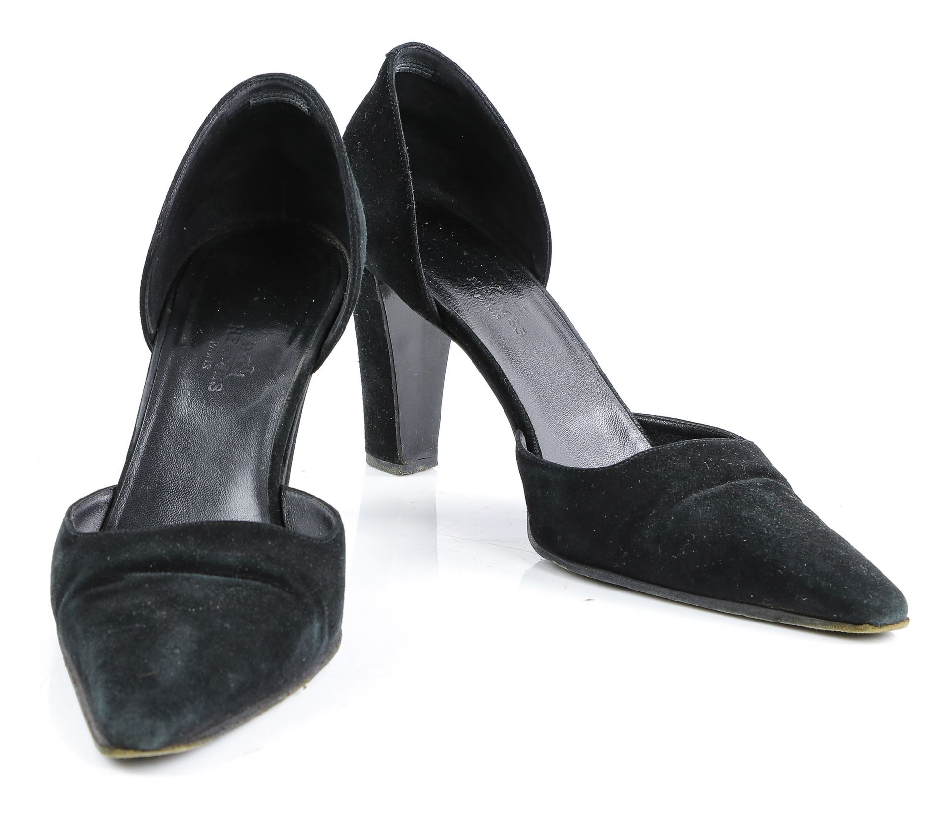 Null HERMES - Par de zapatos de tacón de nobuk negro - S 39,5 (la talla puede se&hellip;