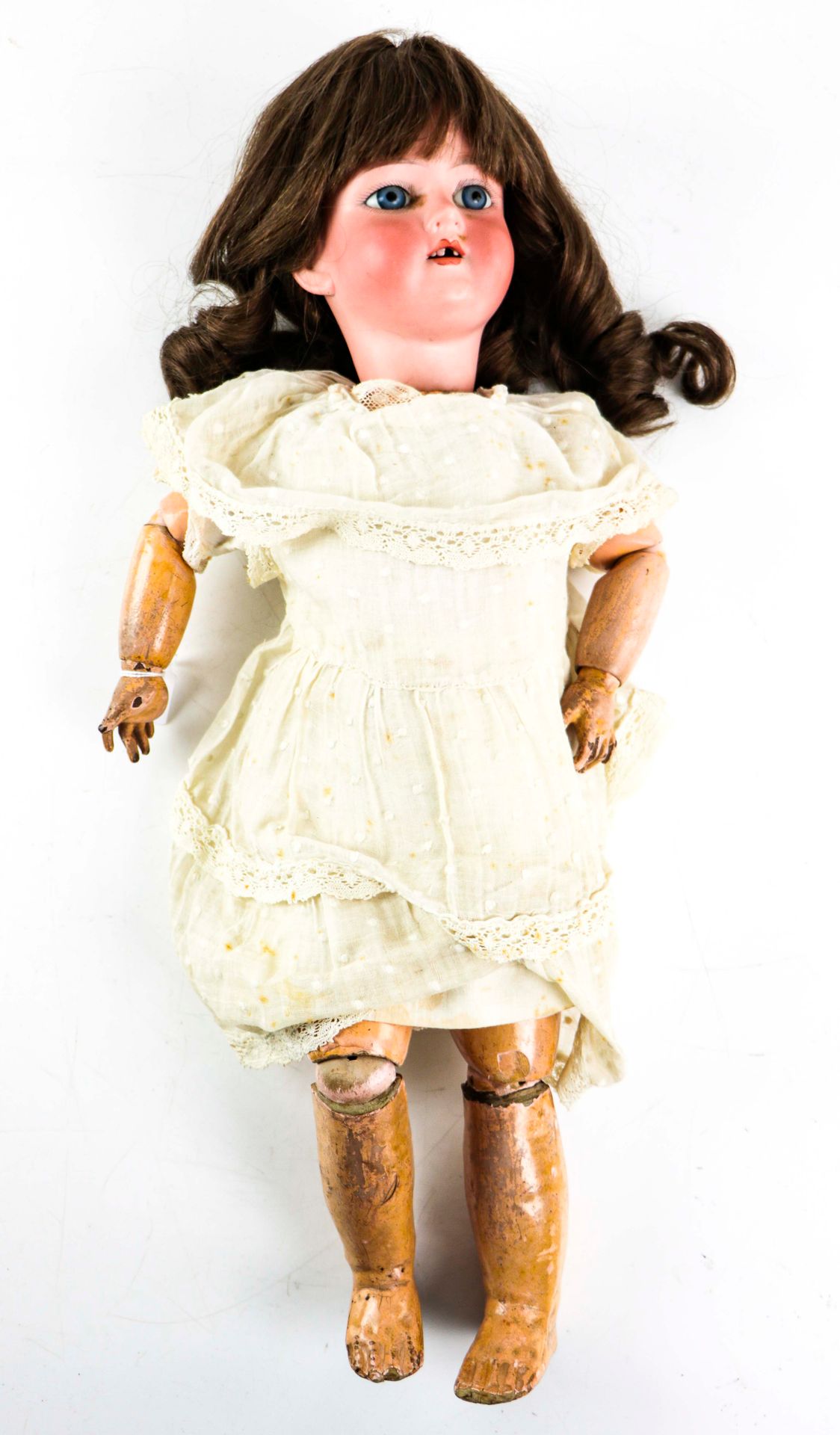 Null Armand MARSEILLE. Doll with porcelain head - Mouth open on a row of teeth. &hellip;