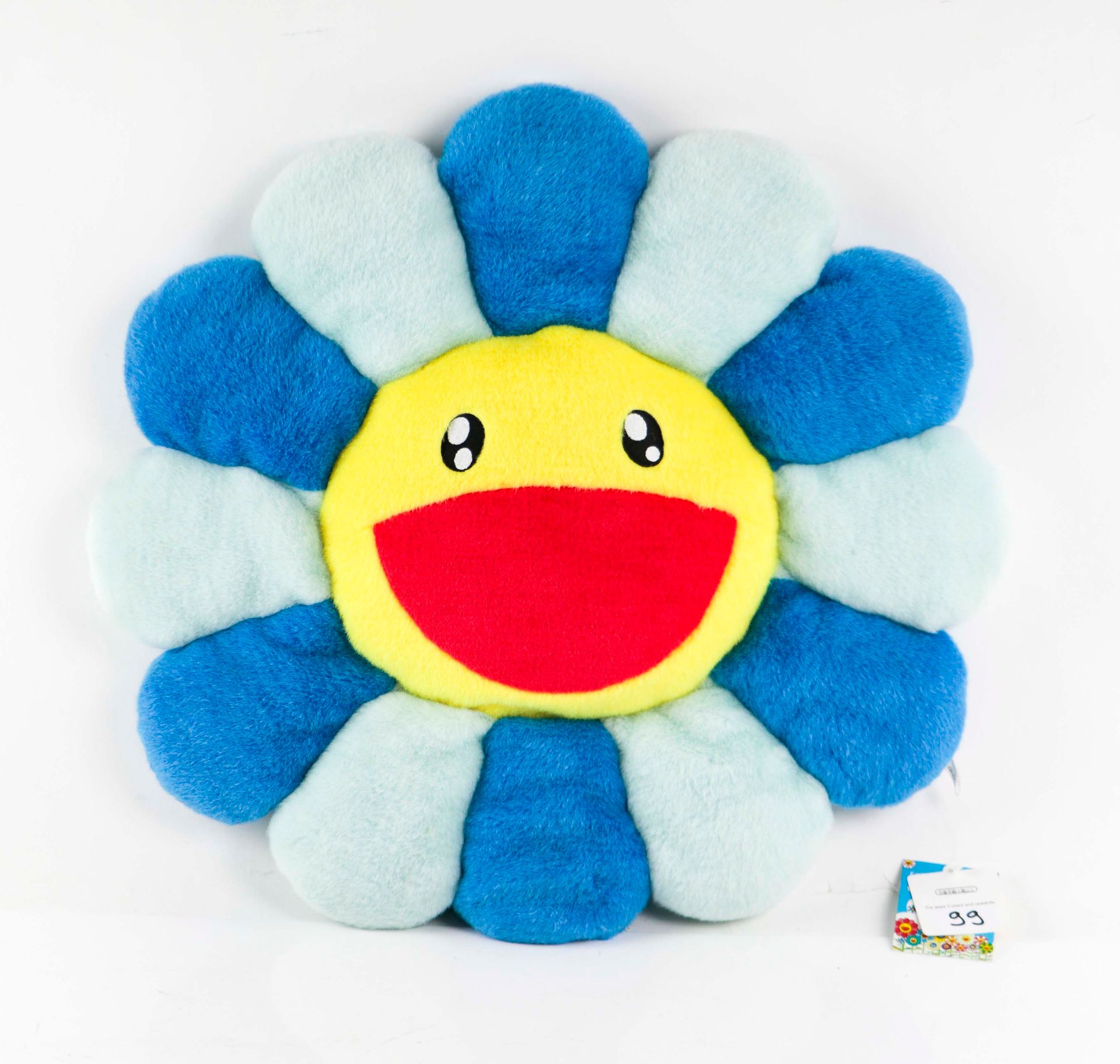 Null Takashi MURAKAMI (born in 1962). Flower cushion blue and yellow. Synthetic &hellip;