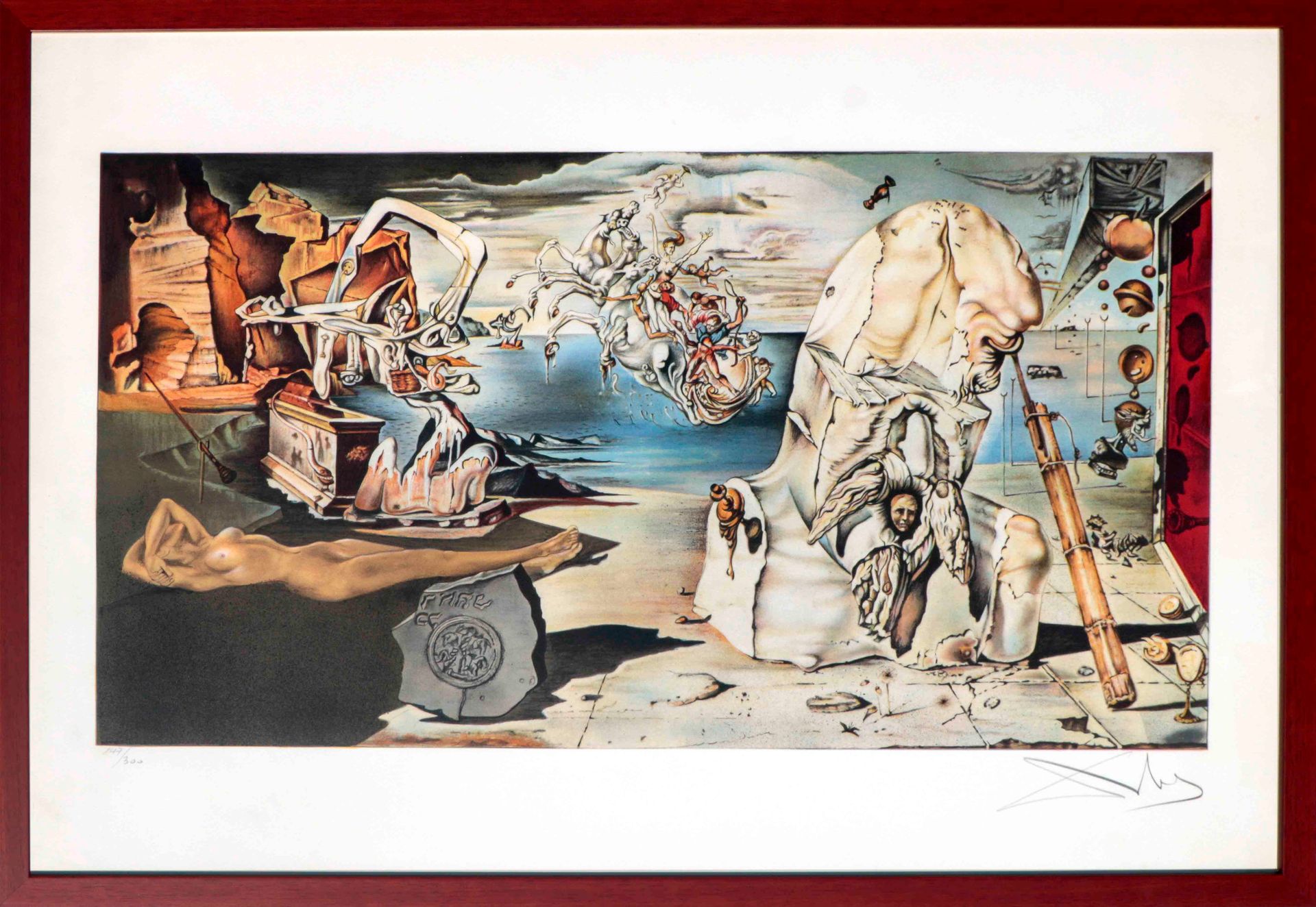 Artiste Salvador DALI (1904-1989). L’Apothéose d’Homère. Lithographie en couleur&hellip;