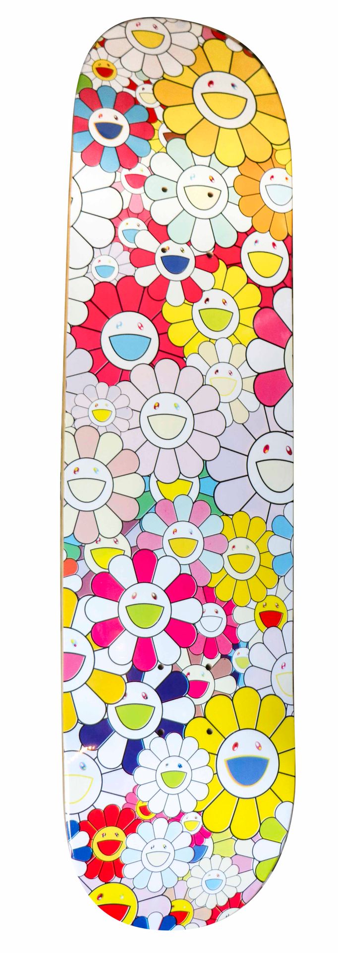 Null Takashi MURAKAMI (nacido en 1962) Flores multicolores Monopatín serigrafiad&hellip;