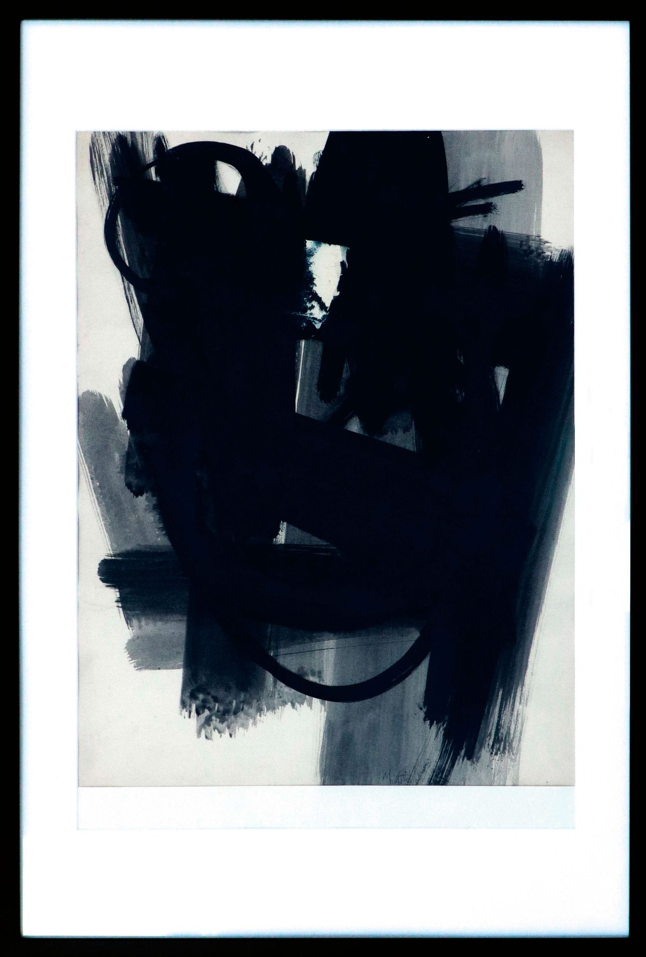 Null Jean MIOTTE (1926-2016). Composición. Tinta china y aguada sobre papel. Fir&hellip;
