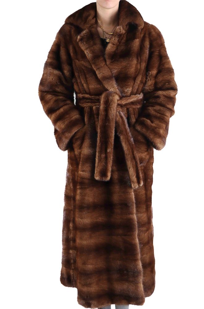 Null Christian DIOR. Long mink coat