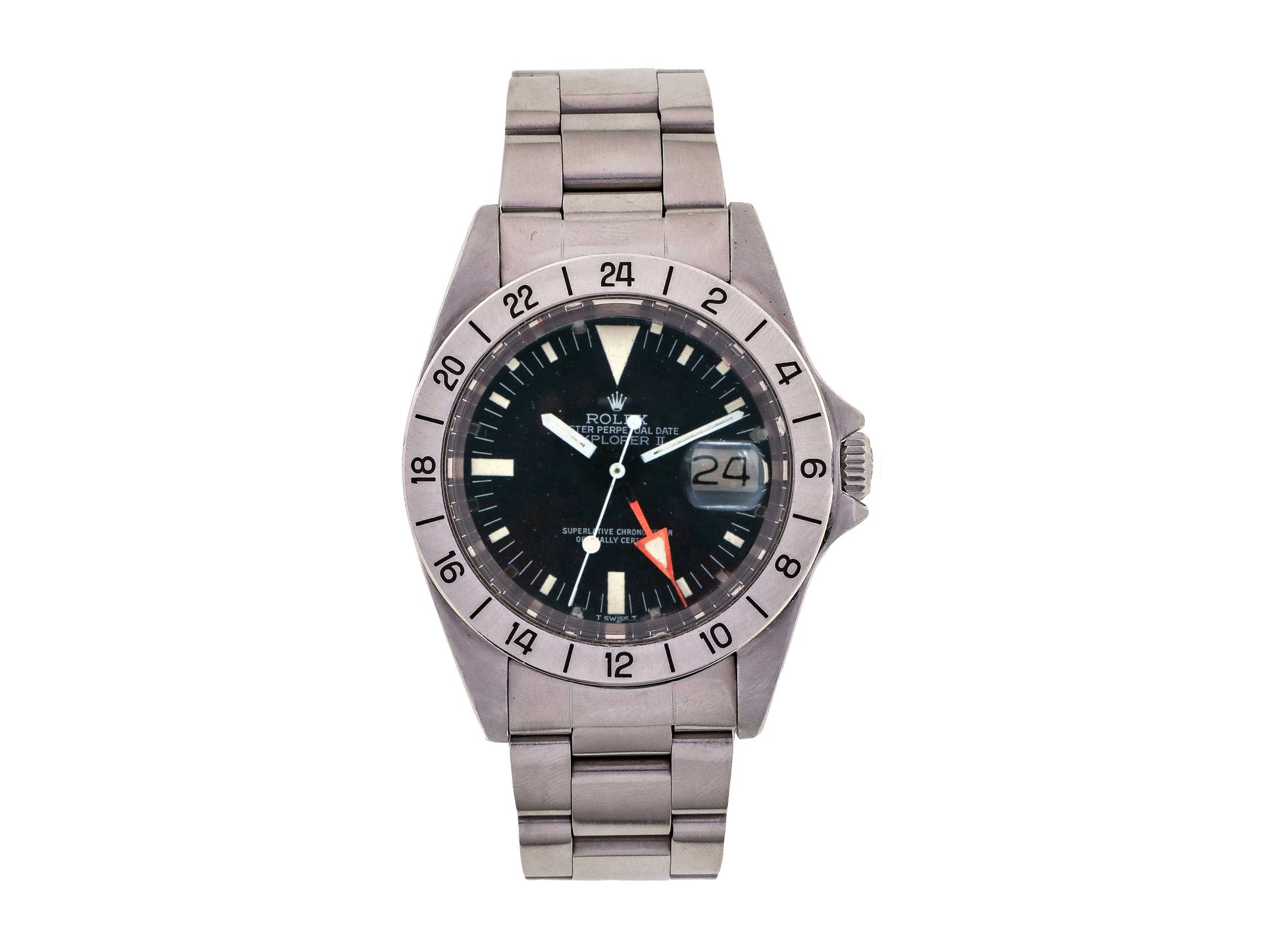 Null ROLEX.Steel watch "Explorer II dite "Steve Mc Queen" About 1976.型号：1655。 黑色&hellip;