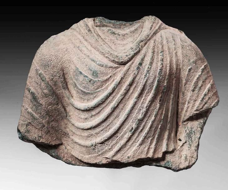 Null Torse de Bouddha en schiste. Art Gréco-Bouddhique du Gandhara (Ier-Ve siècl&hellip;