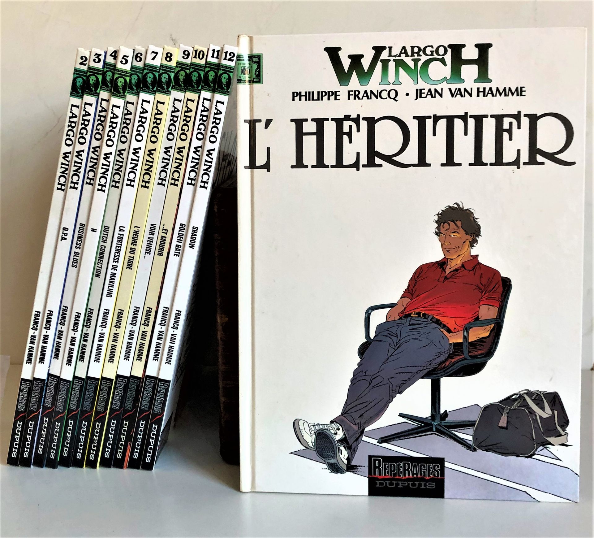 FRANCK - VAN HAMME Largo Winch n° 1 to 12 - 12张专辑 - Editions Dupuis