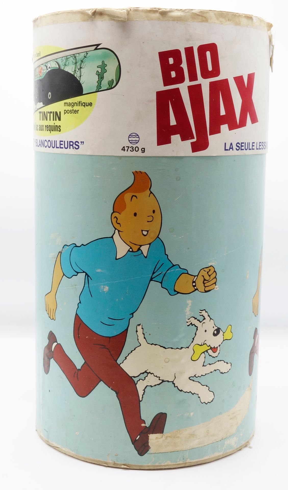 HERGÉ 
Tintin, polveriera Ajax (1970). Buone condizioni.
