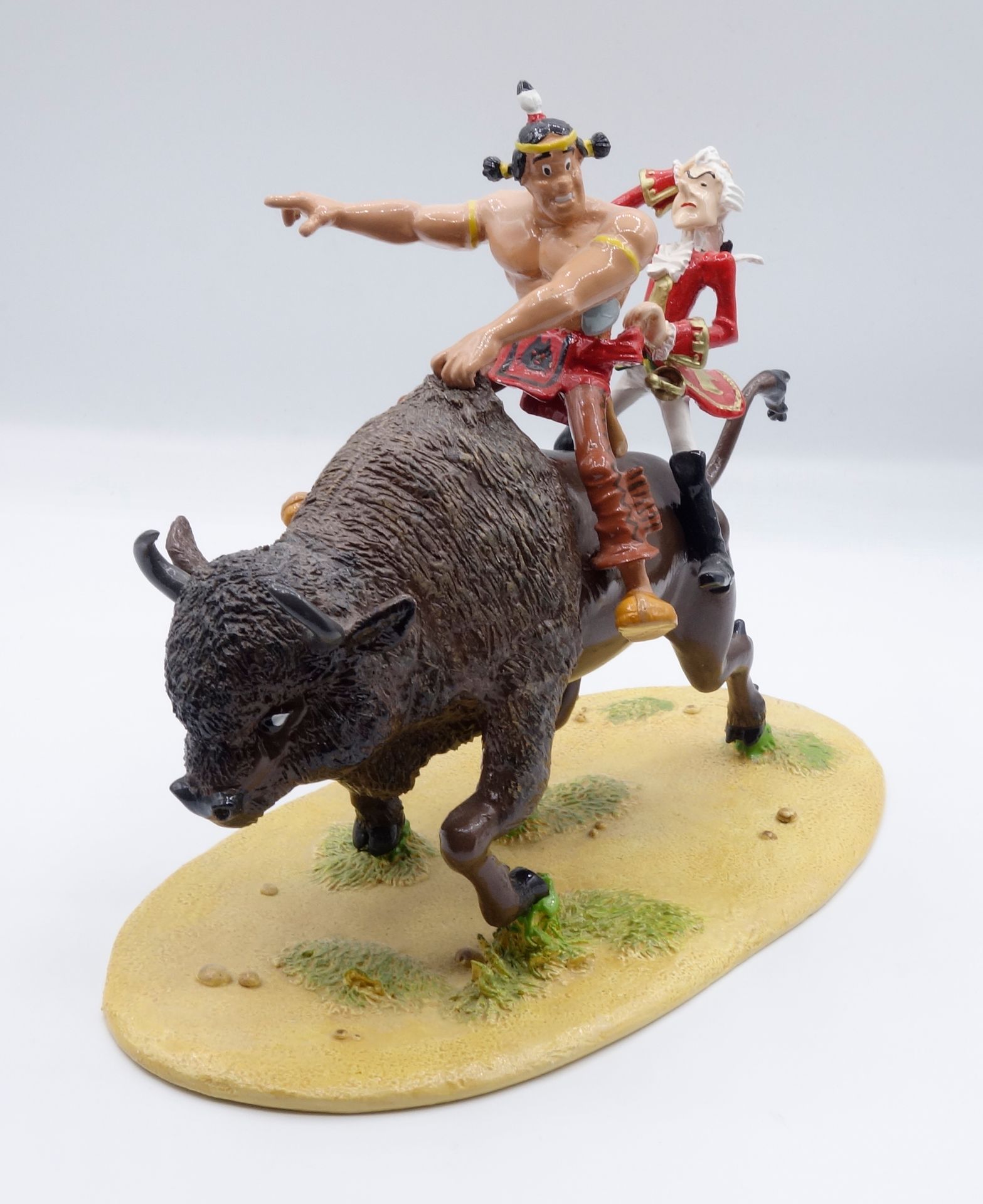 UDERZO 
PIXI : Oumpah-Pah et Hubert chevauchant le bison, 5550, 2006, n°/300, BC&hellip;