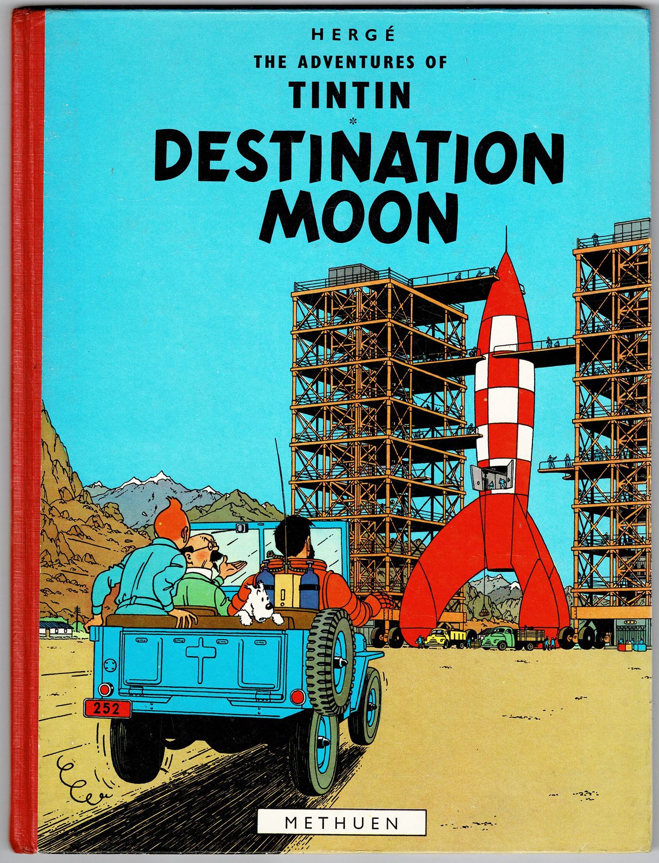 TINTIN 
Destination moon, 1965 English edition (Methuen). Very good condition.