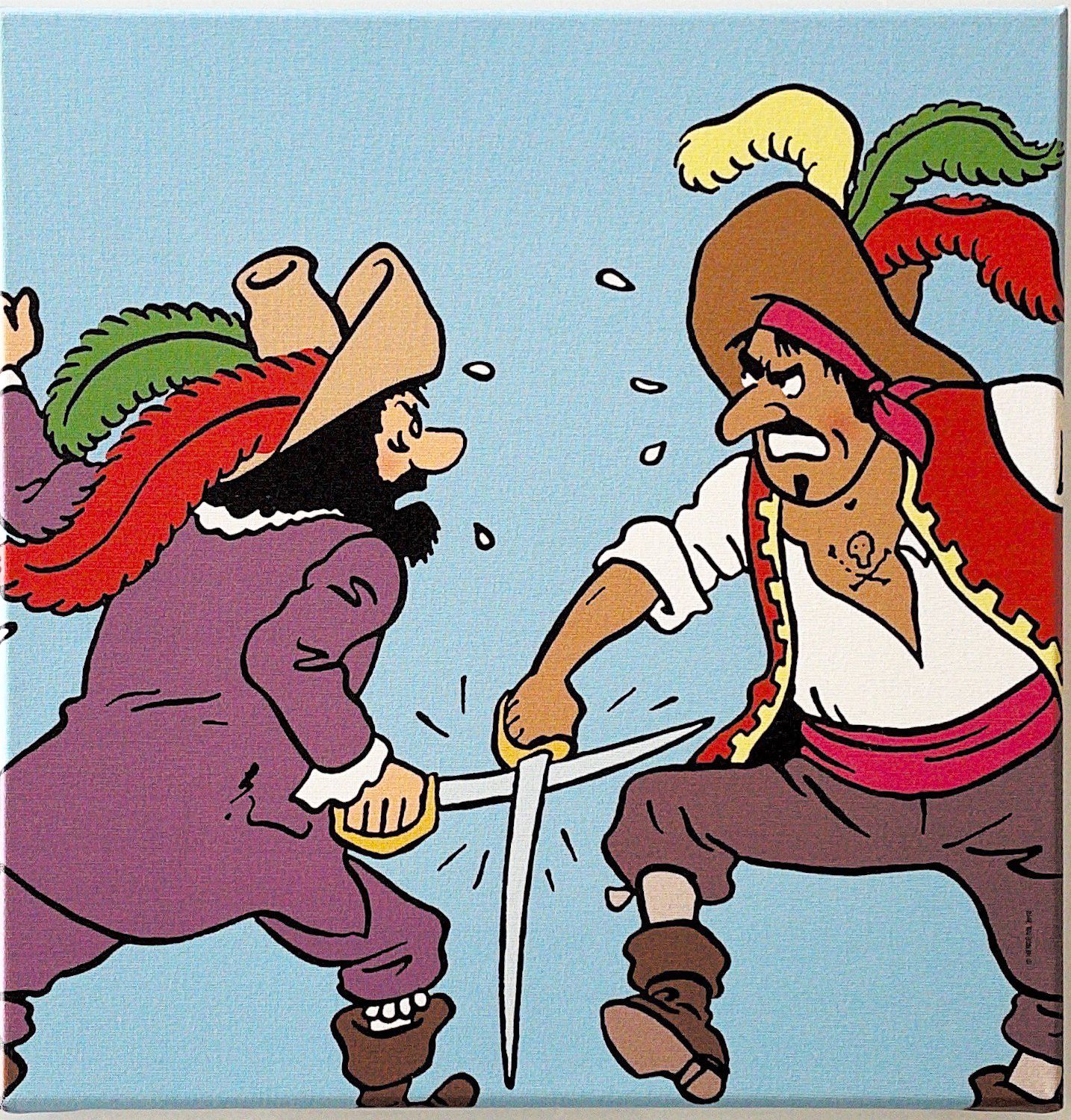 HERGÉ 
Tintin, The Secret of the Unicorn, Canvas Combat, limitato a 500 copie, c&hellip;