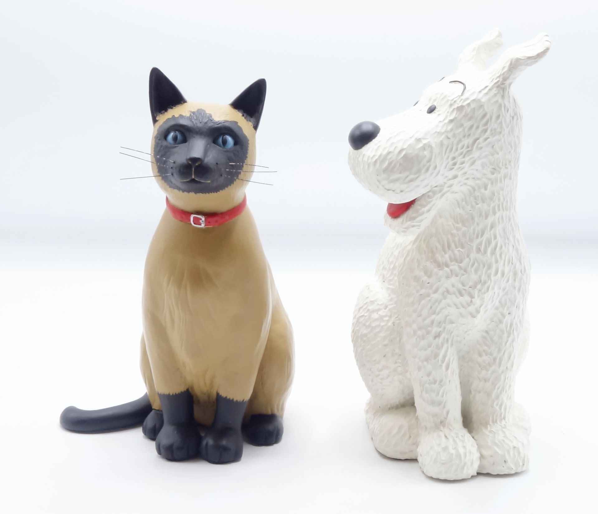 HERGÉ 
MOULINSART RESINE :Tintin45947, Snowy and the Siamese cat,The Sunflower A&hellip;