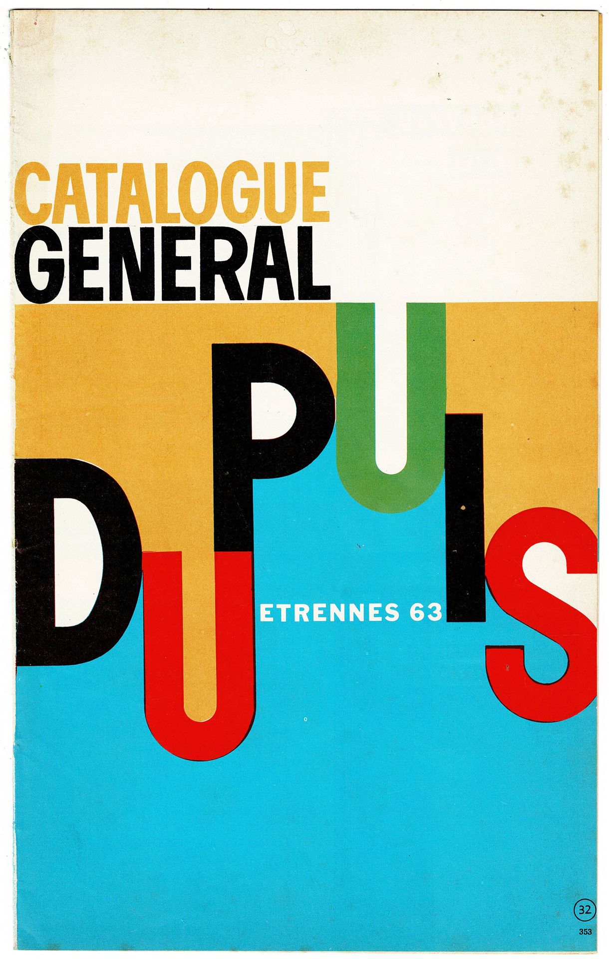 DUPUIS 
Catalogue étrennes 1963. Très bon état.