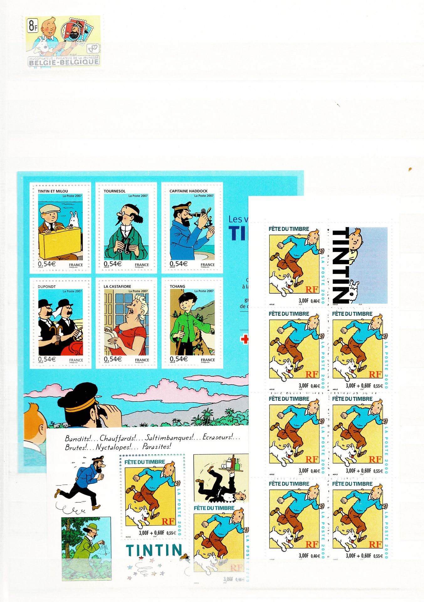 DIVERS 
Set of more than 270 stamps on the theme of comics.