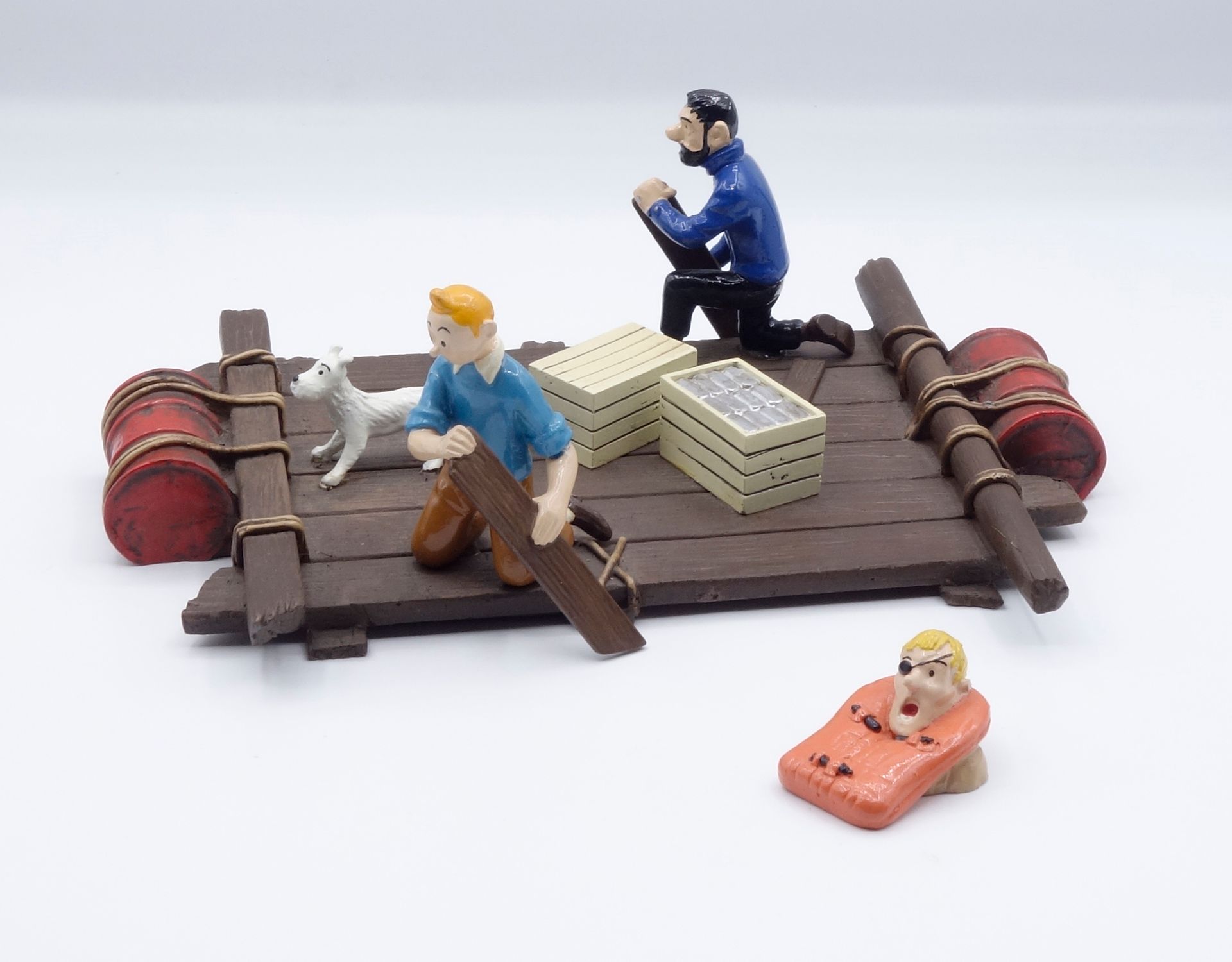 HERGÉ 
PIXI : Tintin, 4565, the raft, Coke in stock, 1995, 1500 copies, 20 cm, B&hellip;