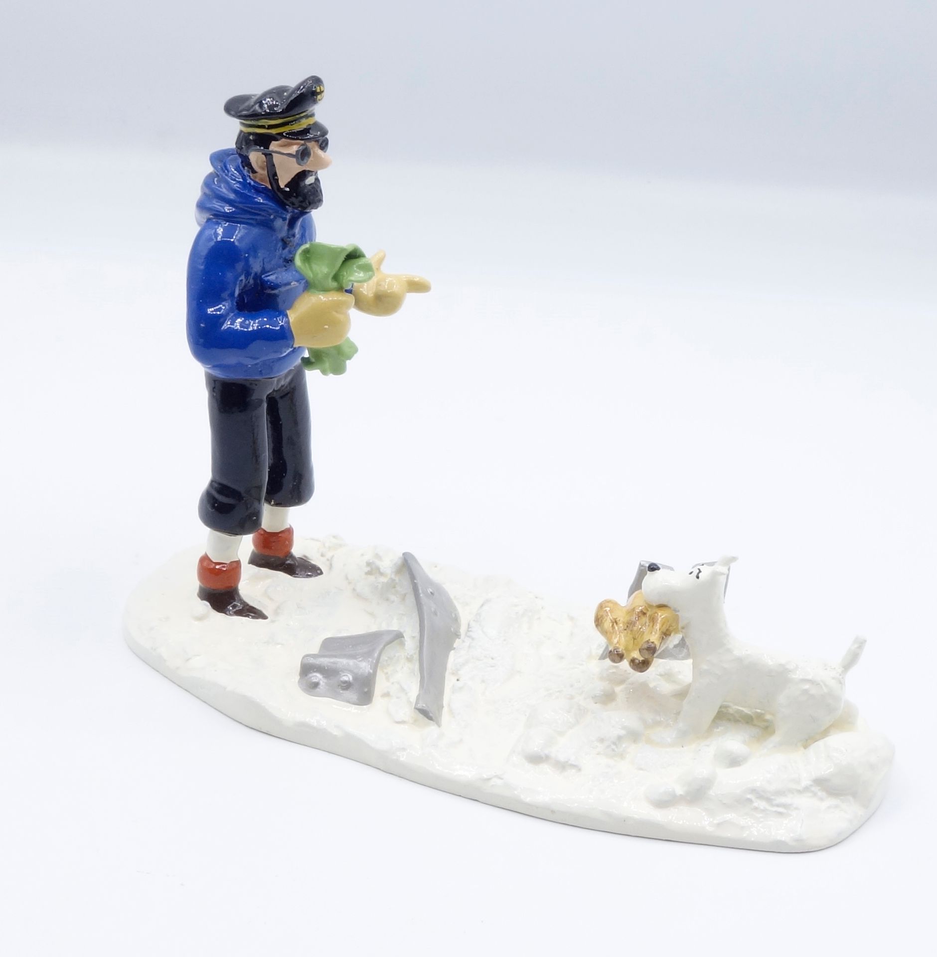 HERGÉ 
MOULINSART PLUMB : Tintin, 46205, Haddock and Snowy chicken, Tintin in Ti&hellip;